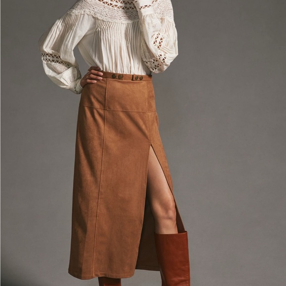 Anthropologie faux suede skirt - Picture 10 of 10